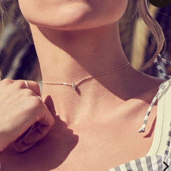 UNCOMMON JAMES BOHO GOLD DAINTY NECKLACE CHOKER BRUSHED GOLD VINTAGE GOLD ADJUST - Picture 4 of 12